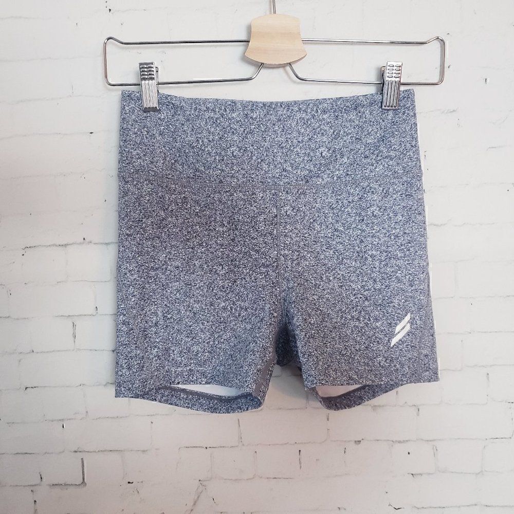 Do You Even Bike Shorts Booty Shorts Size XS Heathered Gray 3 Inch Inseam Active